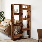 vidaXL Cloison de séparation vieux bois 100x33x175cm bois d'ingénierie