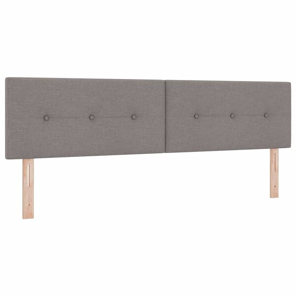 vidaXL Tête de lit LED avec des lumières à LED Taupe 180 cm Polyester