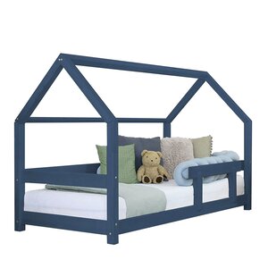 Lit cabane enfant TERY 120 x 190 bleu marine