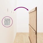 vidaXL Tête de lit murale Marron miel 185x3x110 cm Bois massif de pin