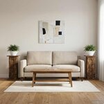 vidaXL Support de Plante 2 Pièces Chêne fumé 30 5 x 30 x 60 5 cm