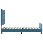 Lit vidaXL Bleu foncé 100x200 cm Velours