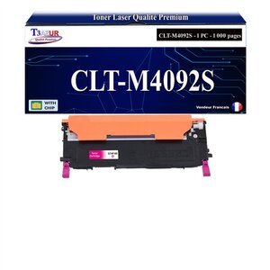 T3AZUR - Toner compatible avec Samsung CLT-M4092S pour Samsung CLX-3170 CLX-3170FN CLX-3175 CLX-3175FN CLX-3175FW CLX-3175N - Magenta