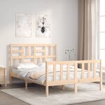 vidaXL Cadre de lit sans matelas bois de pin massif