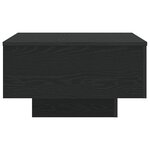 vidaXL Table Basse Chêne noir 55 x 55 x 31 cm Bois d'ingénierie