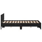 vidaXL Cadre de Lit Chêne noir 120 x 190 cm Bois d'ingénierie