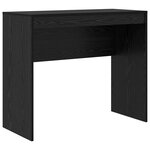 vidaXL Bureau avec tiroir avec étagère avec stockage 2 Pièces Chêne noir