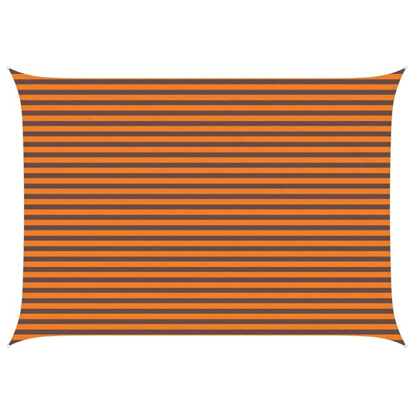 vidaXL Voile d'ombre Orange et marron 3 5 x 5 m 100   polyester Oxford