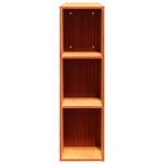 vidaXL Tête de lit avec rangement cire marron 160cm bois massif de pin