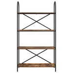 vidaXL Étagère Chêne fumé 80 x 30 x 146 cm Bois d'ingénierie