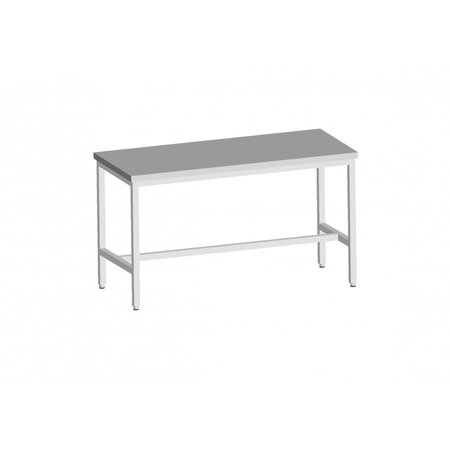 Table inox 304 soudée centrale - l2g -  - inox1600 700x850mm