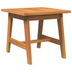 Ensemble Bistro 5 Pièces vidaXL avec Coussins en Bois d'Acacia Solide