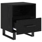 vidaXL Cabinet de chevet 2 Pièces Chêne noir 40 x 35 x 47 5 cm