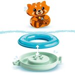Lego 10964 duplo jouet de bain : le panda rouge flottant  set baignoire pour bébés et enfants de 1.5+ ans