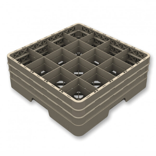 Casier de lavage fermé pour 16 verres - h 140 à 300 mm - pujadas -  - polypropylène x180mm