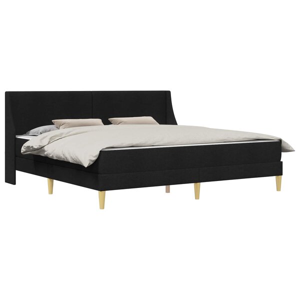 vidaXL Cadre de lit avec matelas avec tête de lit Polyester