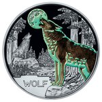 Pièce de monnaie 3 euro Autriche 2017 – Loup