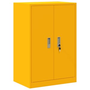 vidaXL Armoire de rangement Jaune moutarde 60 x 40 x 90 cm Acier