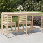 vidaXL Table de jardin 203 5x90x110 cm bois massif de pin