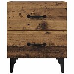 vidaXL Armoire de lit Bois ancien 40 x 35 x 47.5 cm Bois d'ingénierie