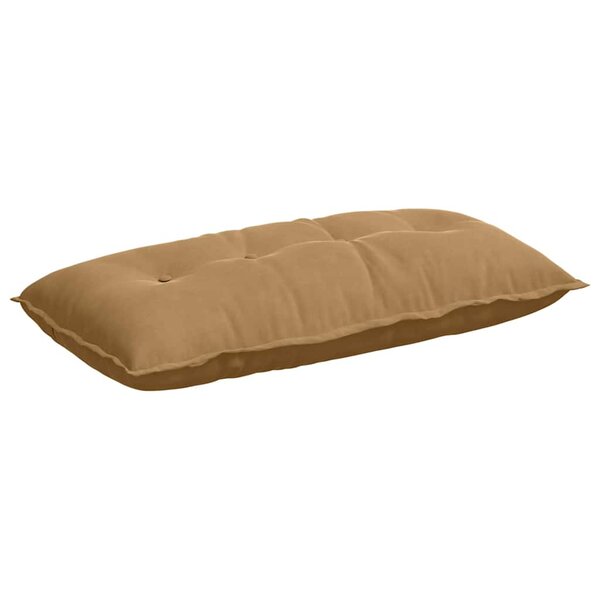 vidaXL Coussin de Dos Marron 100 x 50 cm Tissu en velours côtelé
