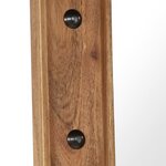 vidaXL Miroir Bois d'acacia massif 50 x 50 cm