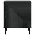 vidaXL Cabinet de chevet Noir 43 x 34 5 x 50 cm Bois d'ingénierie