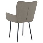 vidaXL Chaises à manger lot de 2 Gris clair Velours