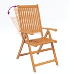 vidaXL Ensemble à manger d'extérieur 7 Pièces Bois d'acacia solide 150-200 cm