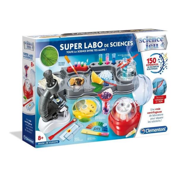 CLEMENTONI Science & Jeu -  Super Labo de Sciences - Jeu scientifique