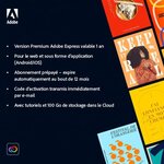 Adobe express premium - abonnement 1 an - 1 utilisateur - a télécharger