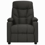 vidaXL Fauteuil inclinable Noir Tissu