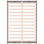 vidaXL Cadre de lit Gris 120x200 cm Bois massif