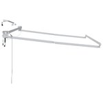 vidaXL Cadre de store rétractable électrique Blanc 3 5 x 2 m Aluminium