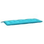 vidaXL Coussins de banc de jardin lot de 2 turquoise 120x50x7 cm tissu