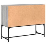 vidaXL Buffet sonoma gris 100x40x79 5 cm bois d'ingénierie