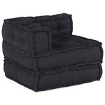 vidaXL Coussin 2 Pièces Anthracite 70 x 70 x 54 cm Polyester