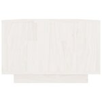 vidaXL Table basse blanc 110x50x33 5 cm bois de pin massif