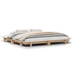 vidaXL Cadre de lit sans matelas 160x200 cm bois massif de pin