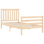vidaXL Cadre de lit sans matelas 100x200 cm bois massif