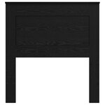 vidaXL Tête de lit avec tête de lit Chêne noir 75 cm Bois d'ingénierie