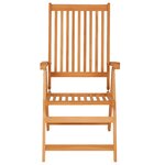 vidaXL Chaises de jardin 4 Pièces avec coussins vert Bois de teck massif