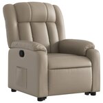 vidaXL Fauteuil inclinable Cappuccino Similicuir