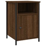 vidaXL Tables de chevet 2Pièces Chêne marron 40x42x60cm Bois d'ingénierie