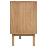 vidaXL Buffet OTTA Marron et blanc 114x43x73 5 cm Bois massif pin