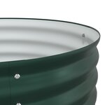 vidaXL Jardinière en hauteur Verte 240x80x81 cm en acier galvanisé