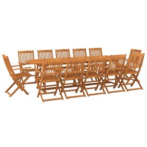 vidaXL Ensemble à manger de jardin 13 Pièces 280x90x75 cm bois d'acacia