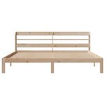 vidaXL Cadre de lit avec tête de lit sans matelas 200x200 cm
