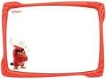 Ardoise ANGRY BIRDS  effaçable à sec  blanc MAPED