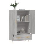vidaXL Buffet haut sonoma gris 69 5x31x115 cm bois d'ingénierie